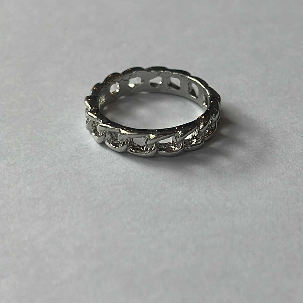 Sterling Silver Chain Ring